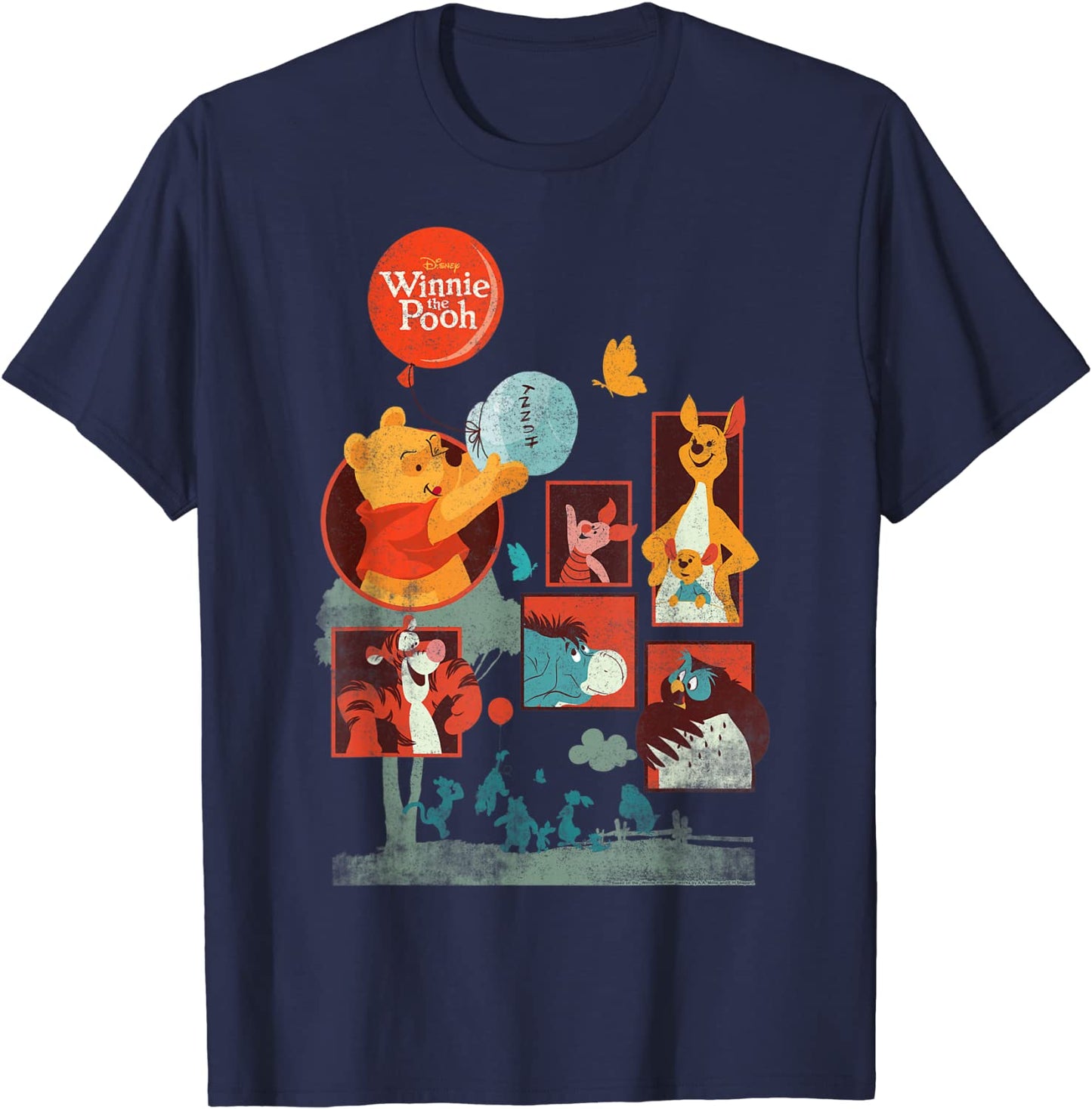 Disney Winnie The Pooh And Friends Panels T-Shirt