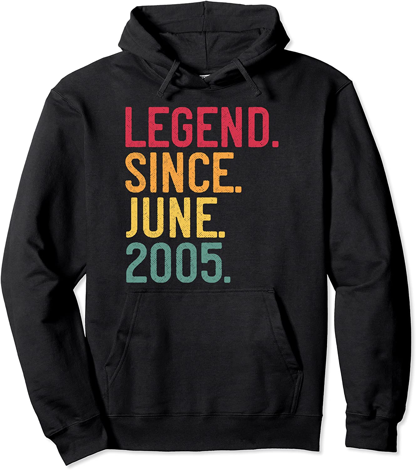 Legend Since June 2005 16th Birthday 16 Years Old Vintage Pullover Hoodie