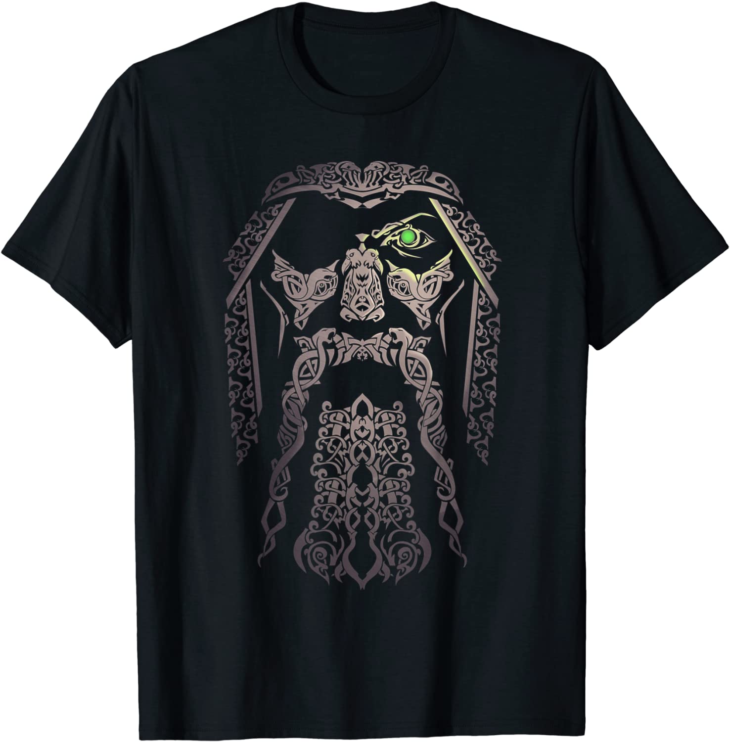 Odin Viking Tshirt Gift Vikingcostume Odinism Raven Beard