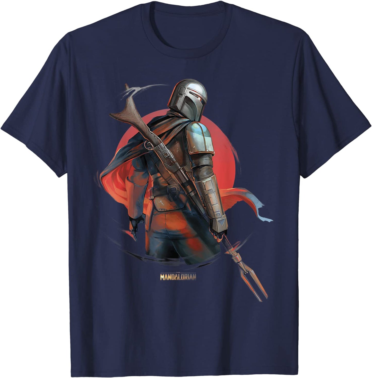 Star Wars The Mandalorian Detailed Portrait T-Shirt