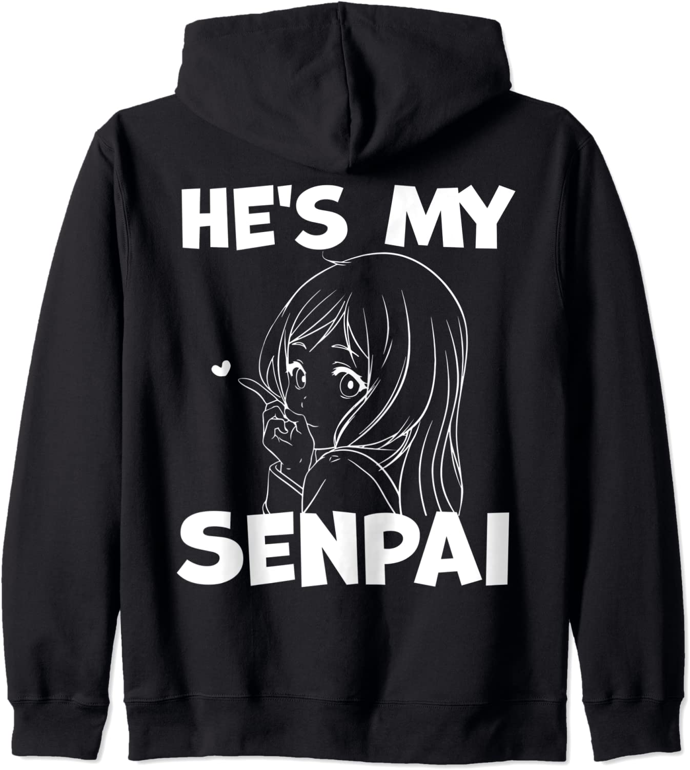 Hes My Senpai Funny Anime Matching Couple Girlfriend Gift Hoodie