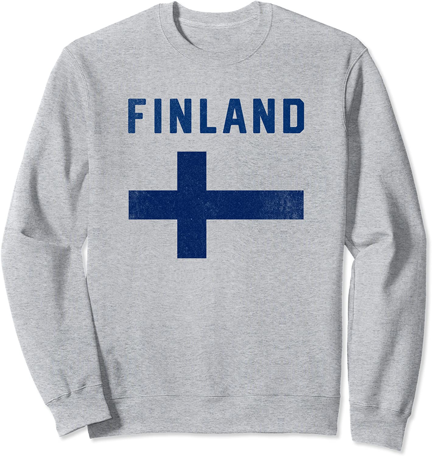 I Love Finland Minimalist Finnish Flag Sweatshirt