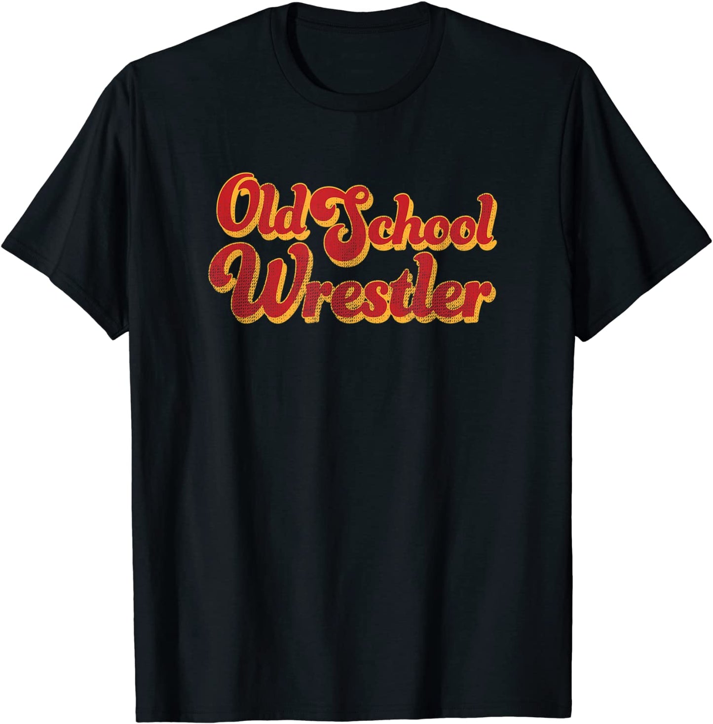 Old School Wrestler Tshirt Wrestling Sport Coach Gear Tee T-Shirt
