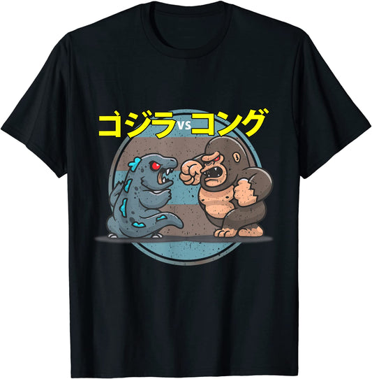 Amazing Retro Art Official Godzilla vs Kong T-Shirt