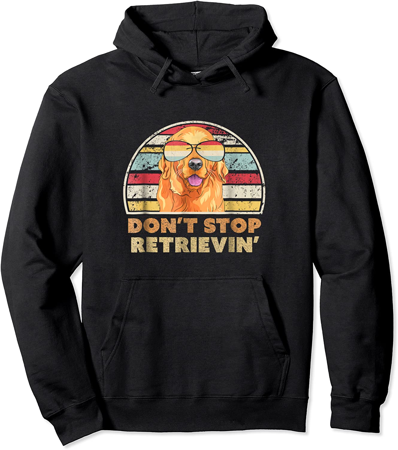 Dont Stop Retrieving Shirt Retro Golden Retriever Gifts Pullover Hoodie