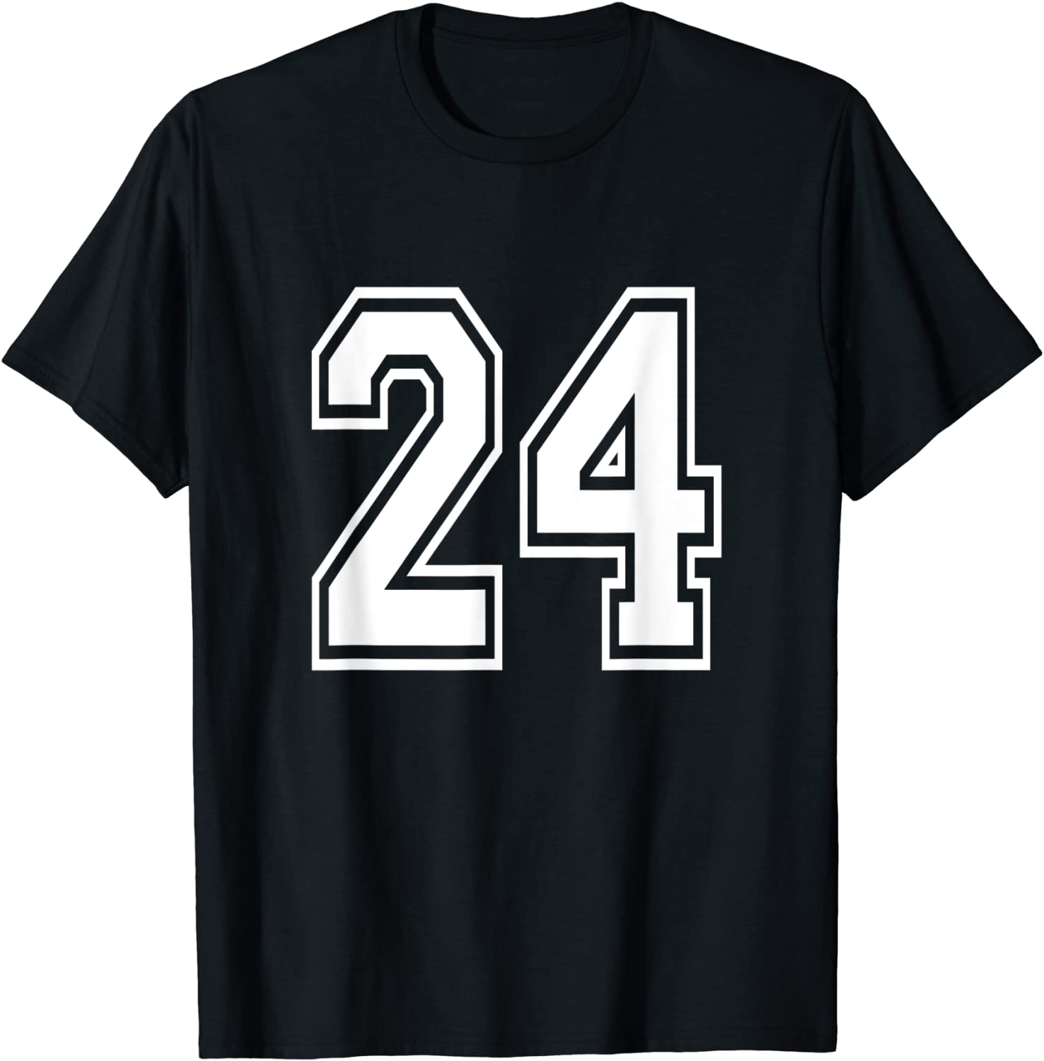 Number 24 T-Shirt Birthday Varsity Sports Team Jersey