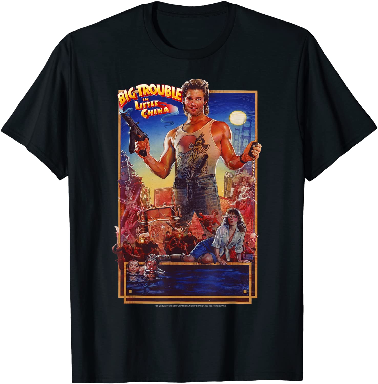 Big Trouble In Little China Jack Burton Poster T-Shirt