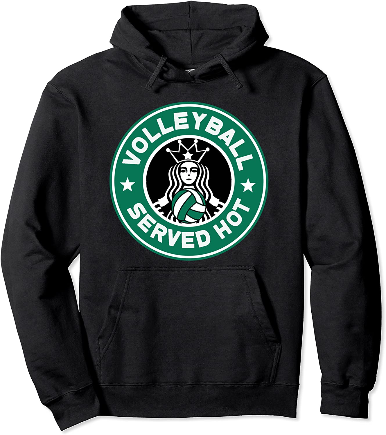 Funny Volleyball Served Hot Perfect Teen Players Pullover Hoodie
