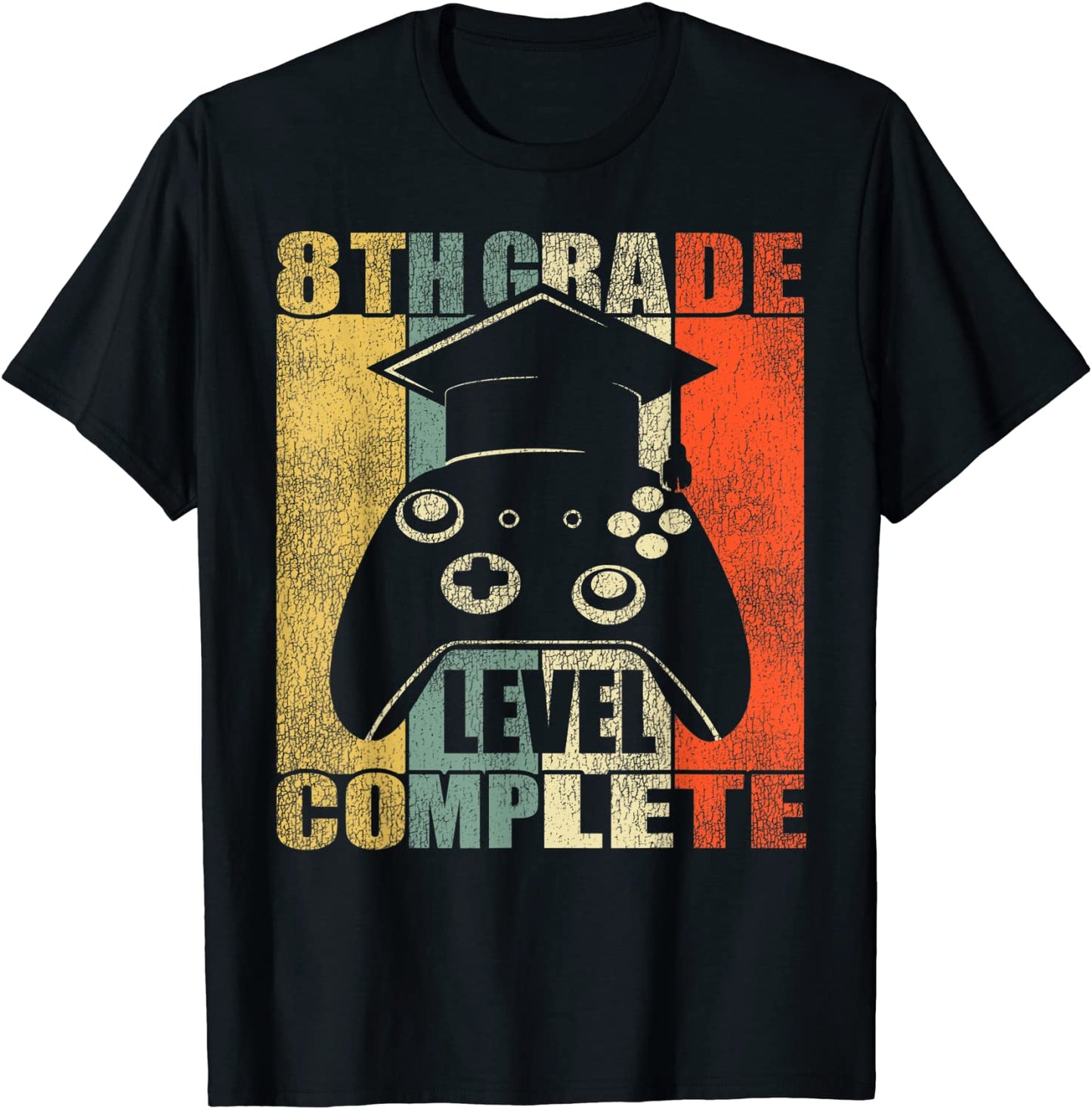 8th Grade Level Complete Gamer Class Of 2021 Graduation T-Shirt