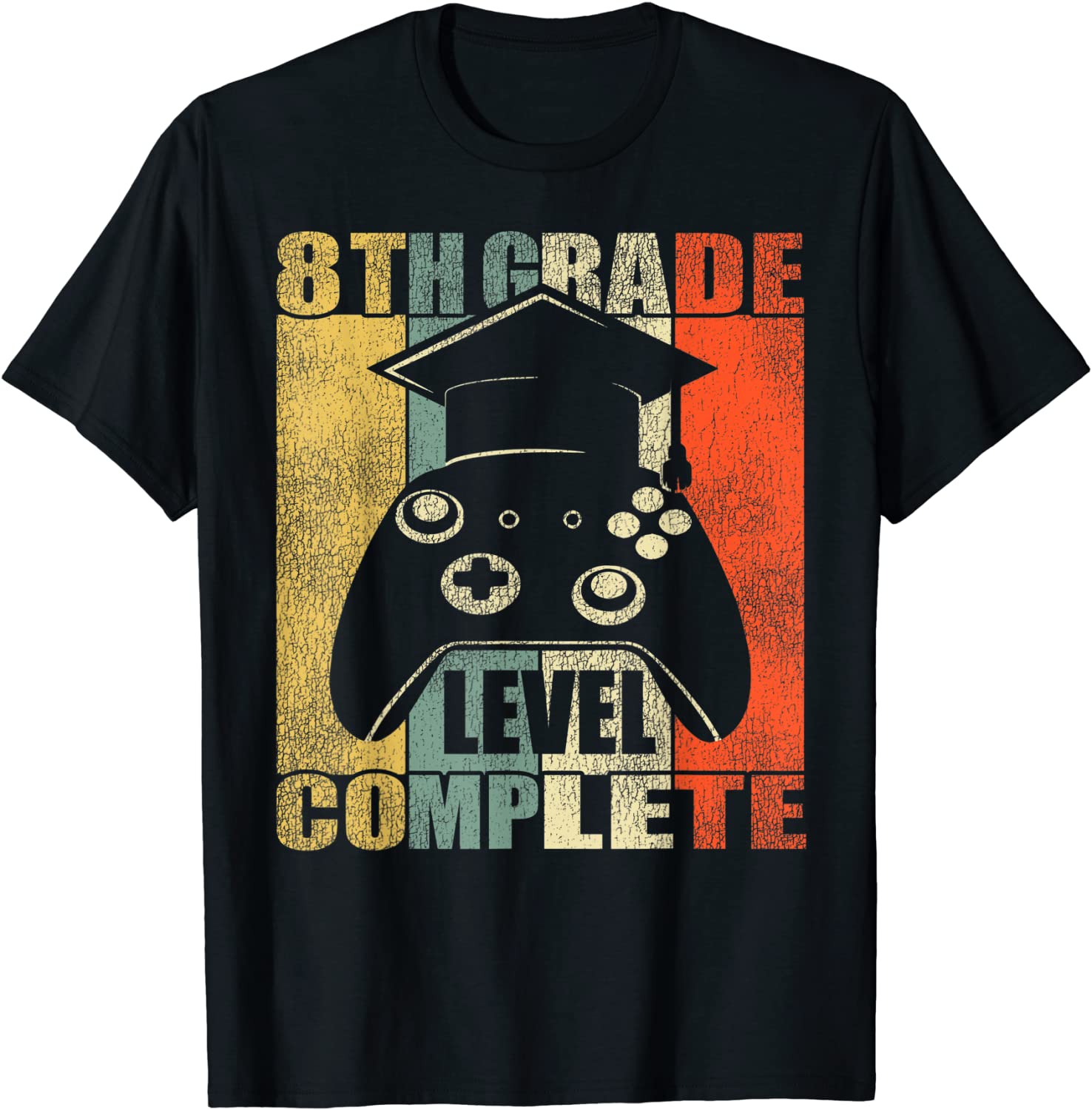 8th Grade Level Complete Gamer Class Of 2021 Graduation T-Shirt