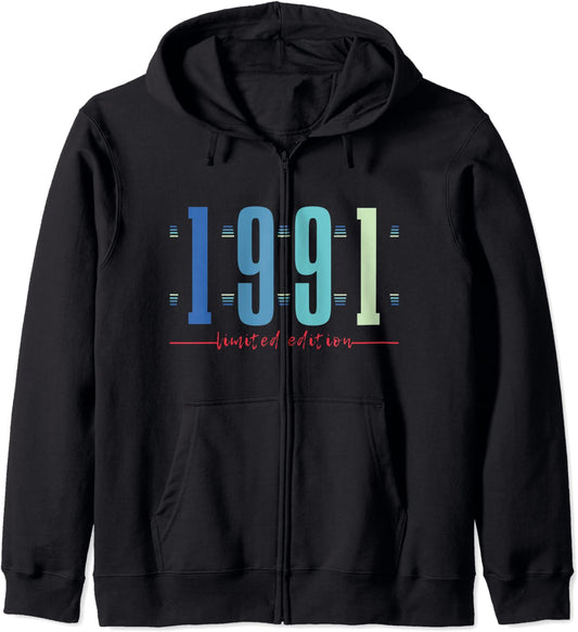 30th Birthday Man Woman 30 Years Bday Funny Gift Year 1991 Hoodie