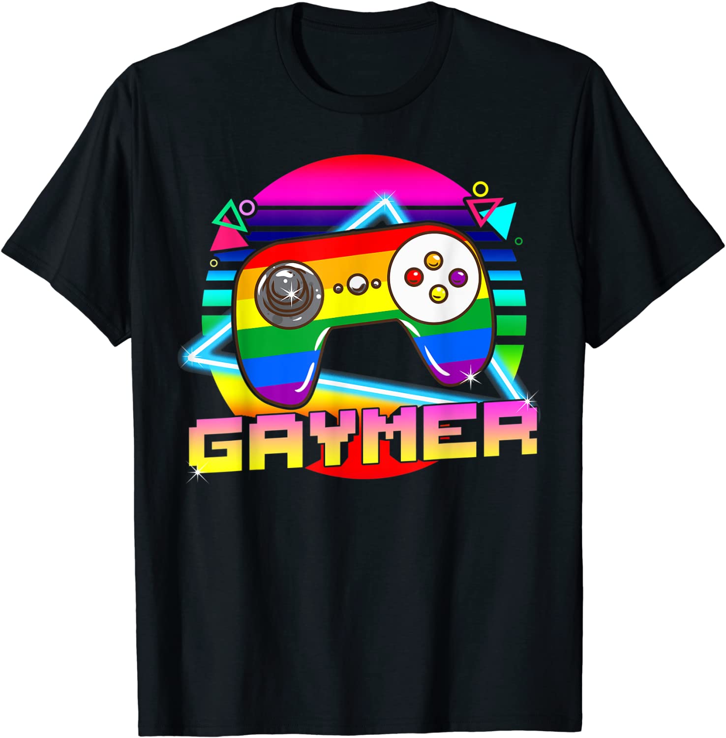 Gaymer T Shirt LGBTQ Gay Pride Month Gamer Gaming T-Shirt