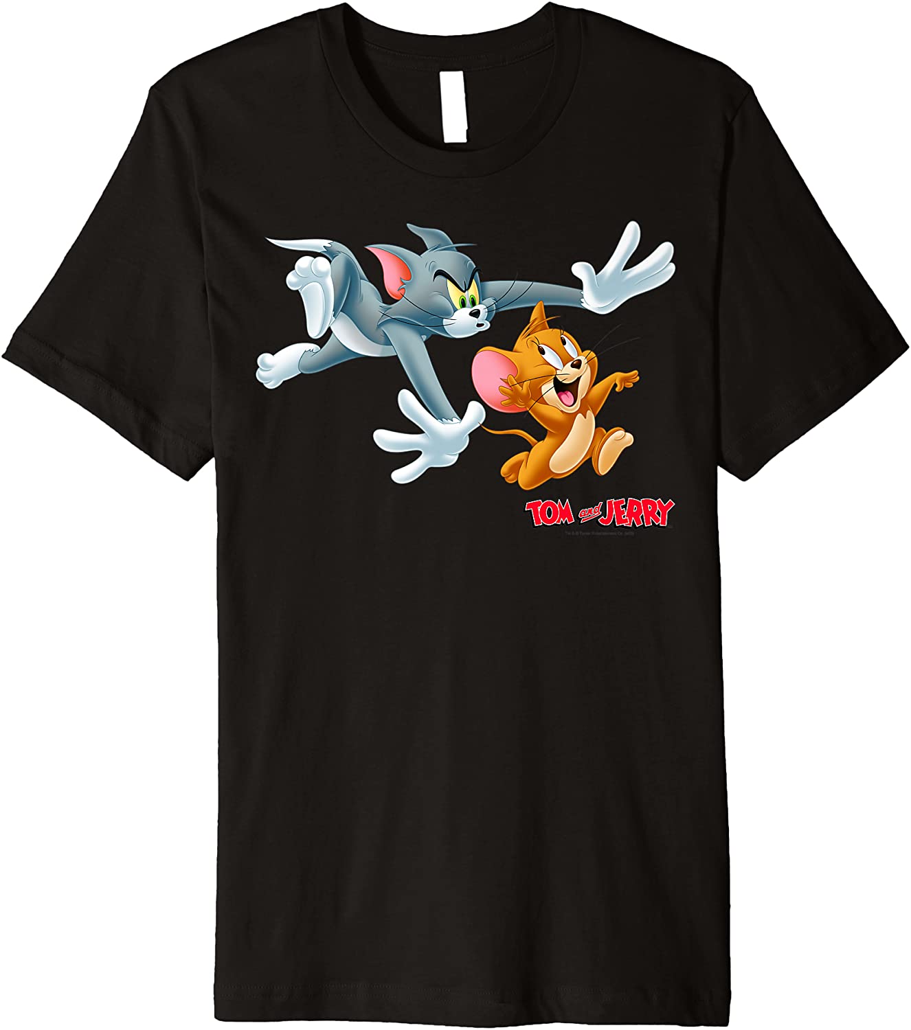 Tom And Jerry Classic Style Chase Portrait Premium T-Shirt