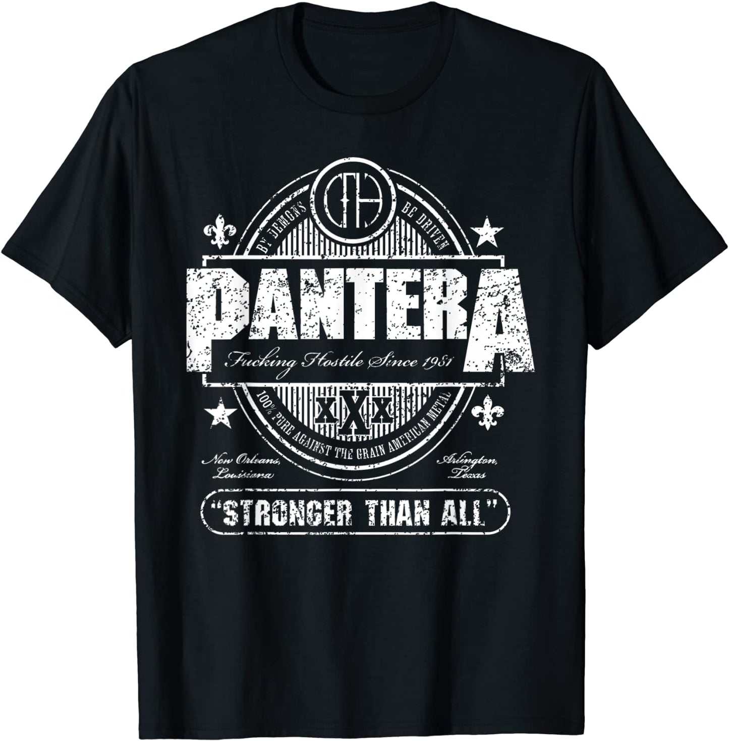 Pantera Official Stronger Than All Beer Mat T-Shirt