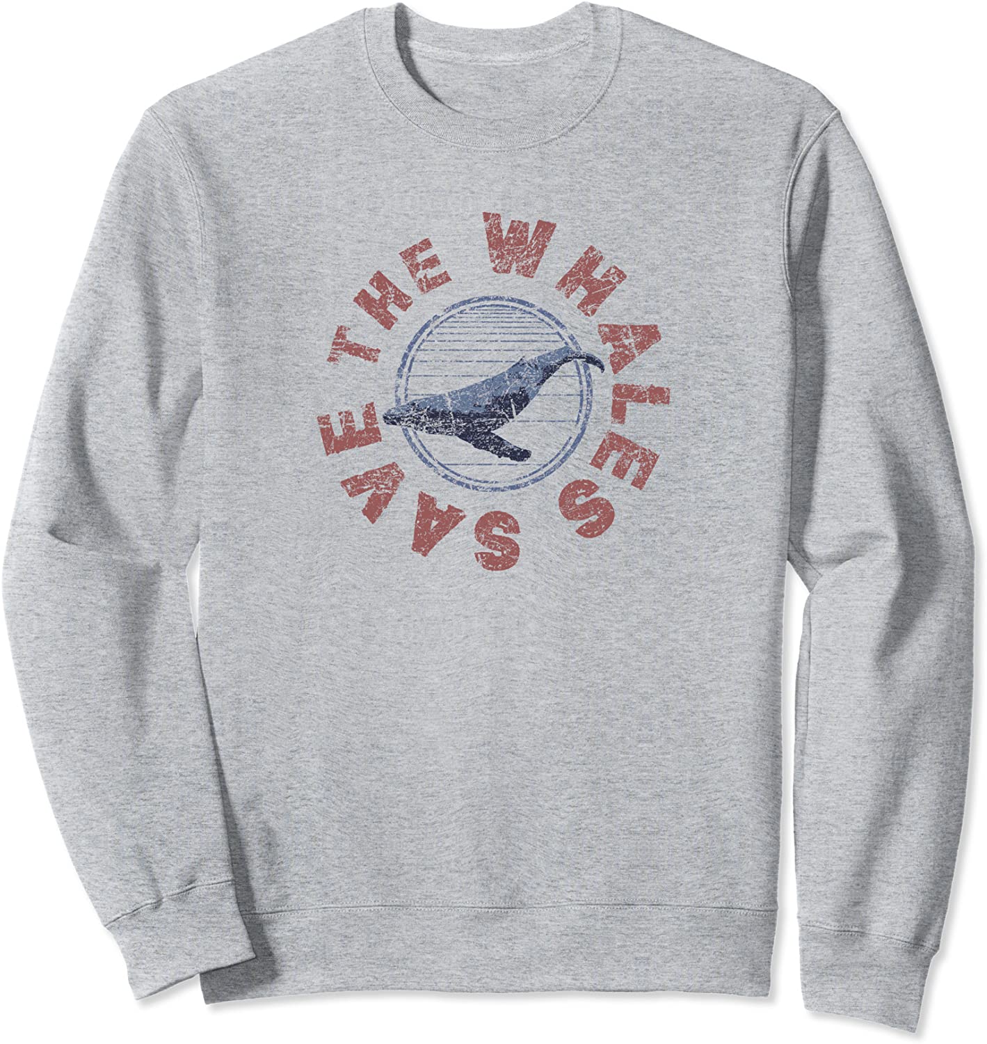 SAVE THE WHALES 80s Retro Vintage Sweatshirt