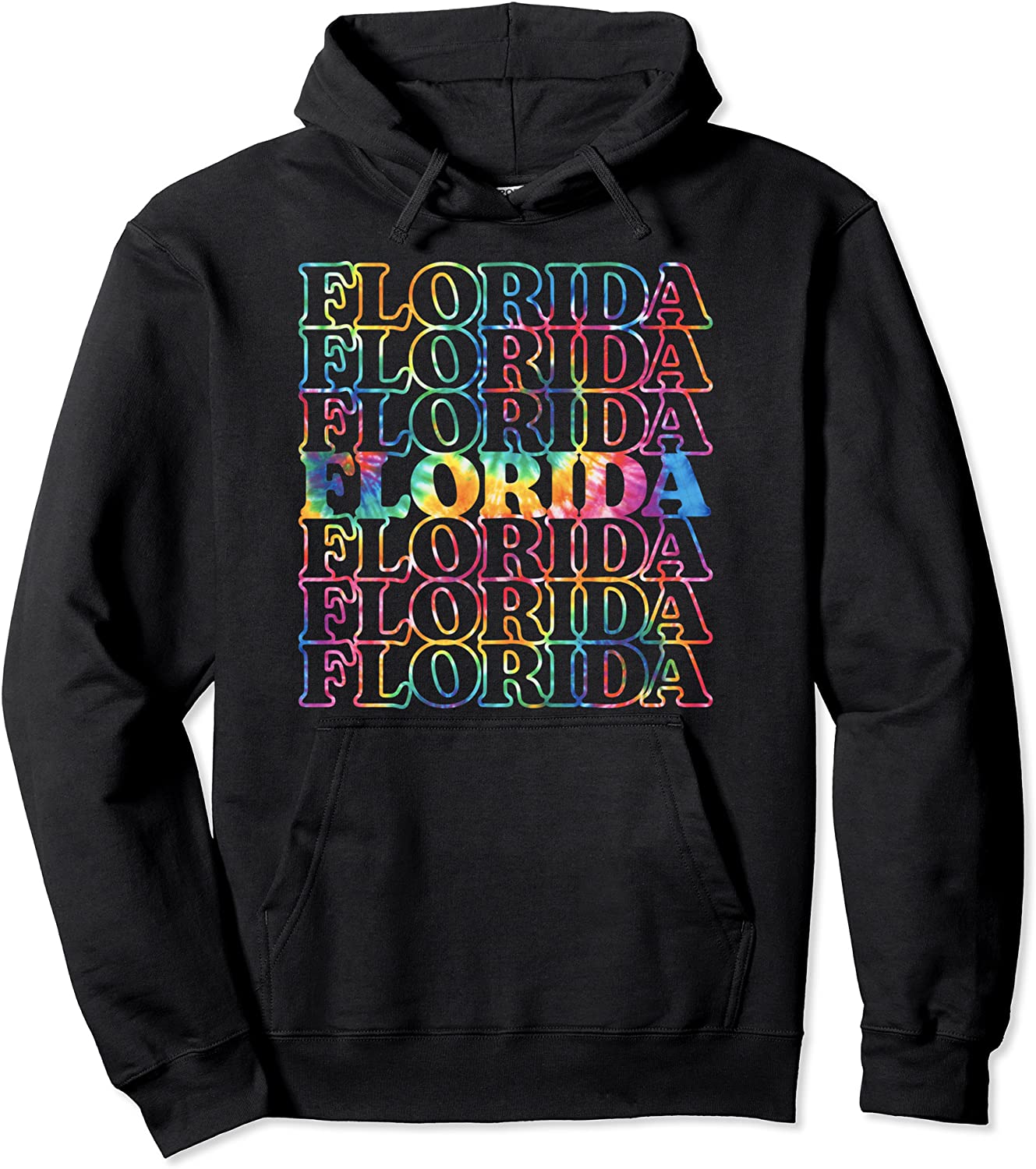 Florida Tie Dye Pullover Hoodie