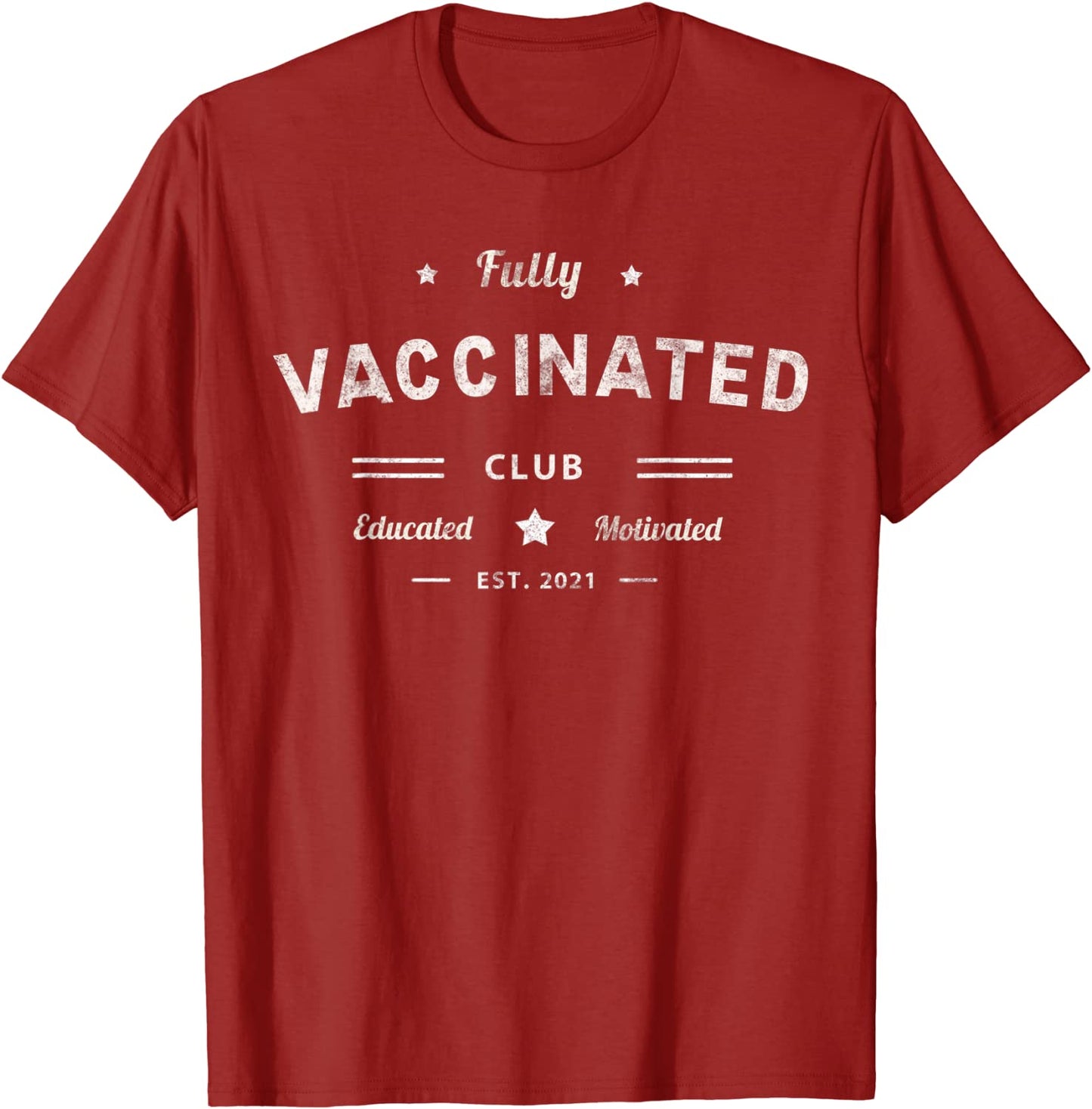 Im Fully Vaccinated Est 2021 Vax Club Pass Hug Kiss Me Red T-Shirt
