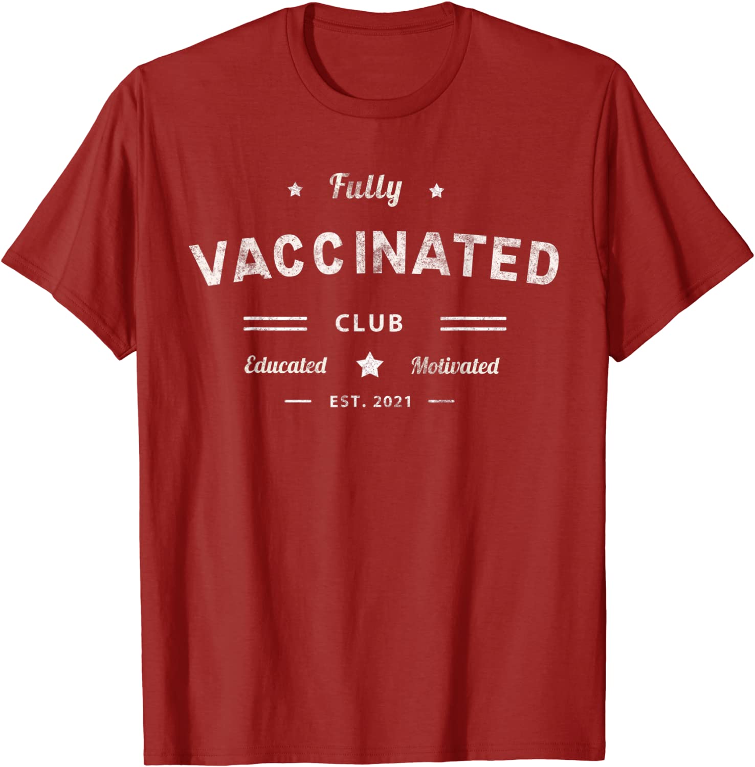 Im Fully Vaccinated Est 2021 Vax Club Pass Hug Kiss Me Red T-Shirt