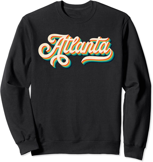 70s Vintage Retro Atlanta Georgia Throwback USA Souvenir Sweatshirt