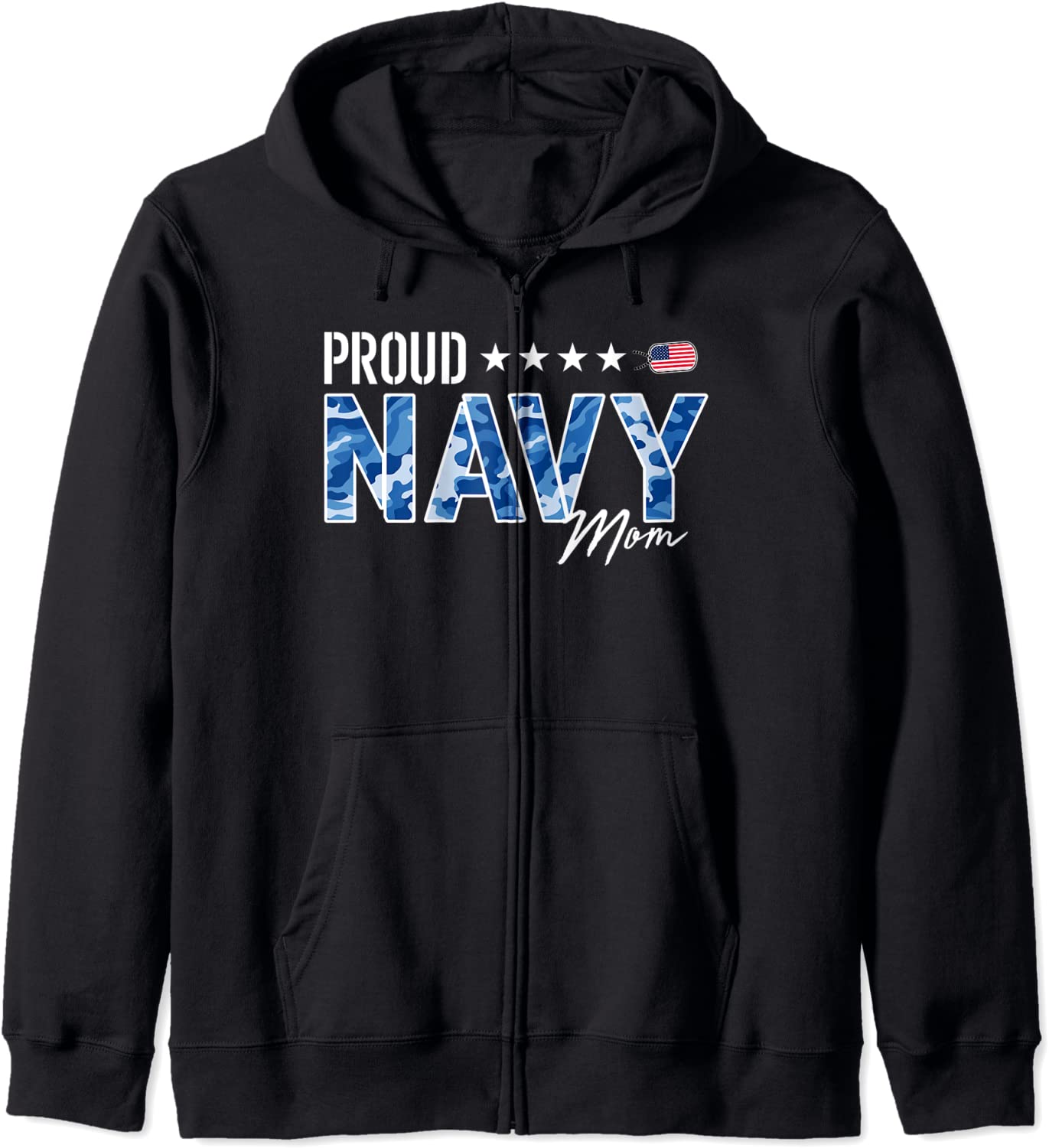 NWU Proud Navy Mother for Moms of Sailors and Veterans Hoodie