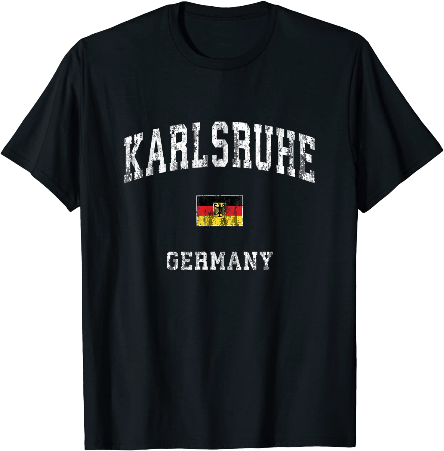 Karlsruhe Germany Vintage Athletic Sports Design T-Shirt