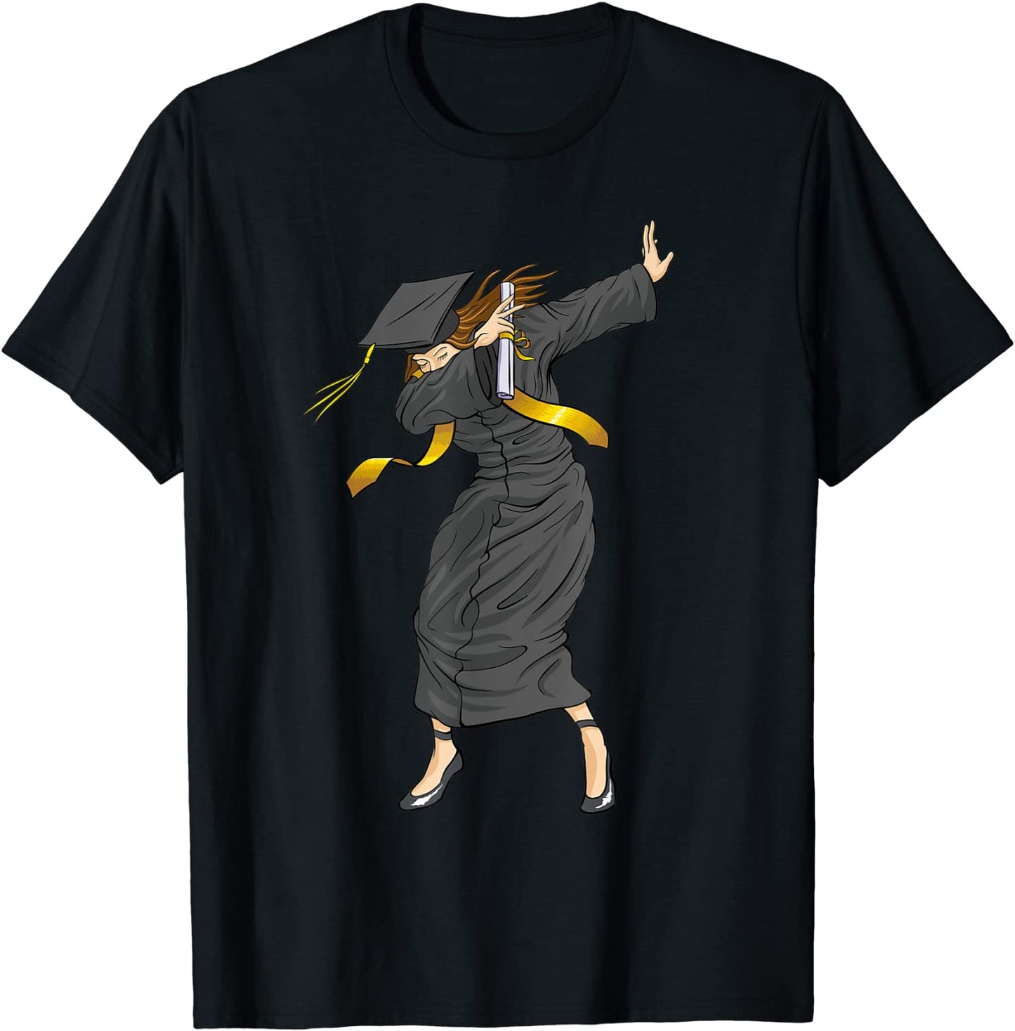 Dabbing Graduation Class Of 2021 Gift Woman Funny Graduation T-Shirt