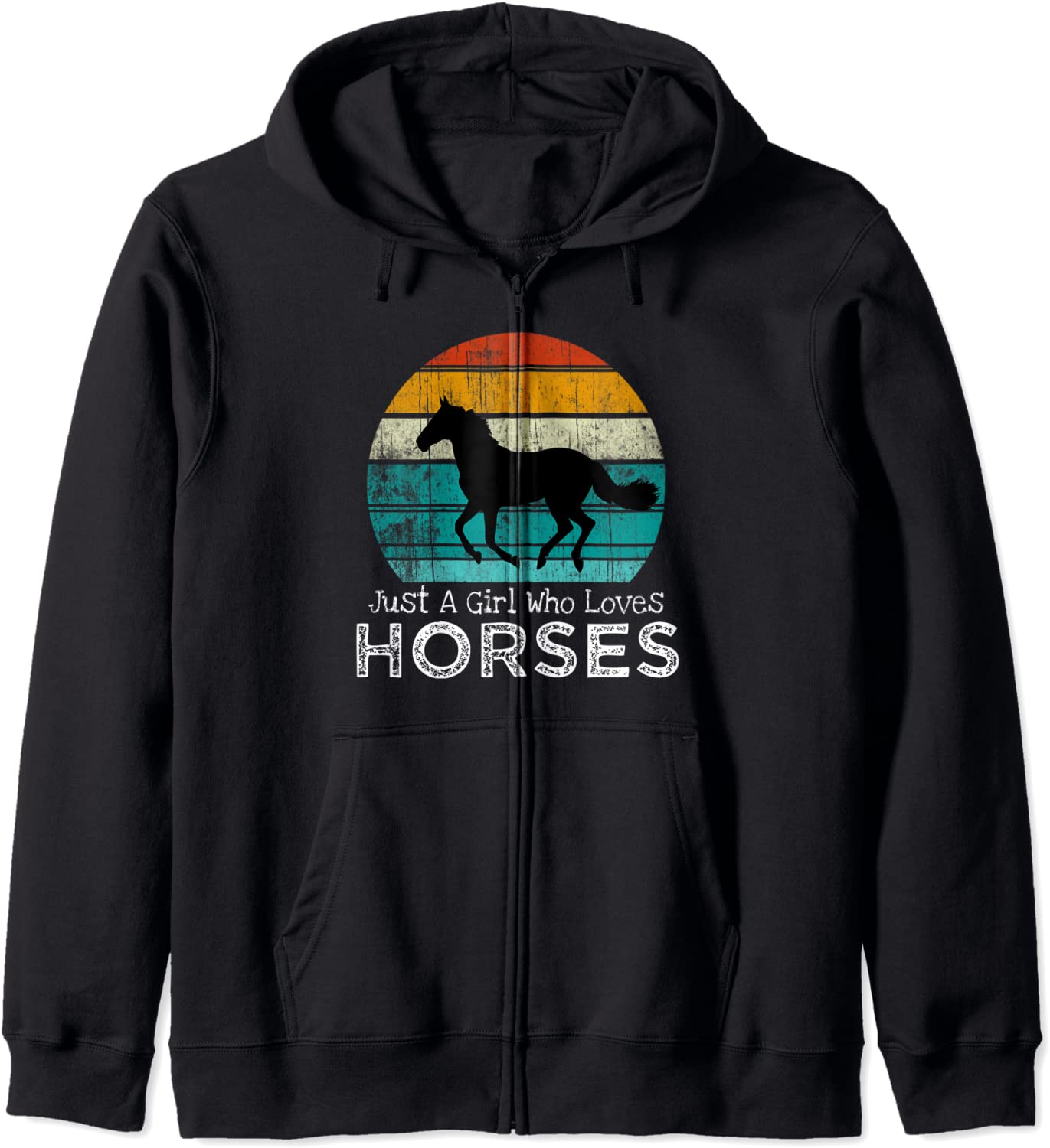 Just A Girl Who Loves Horses Horse Girls Teens Women Hoodie