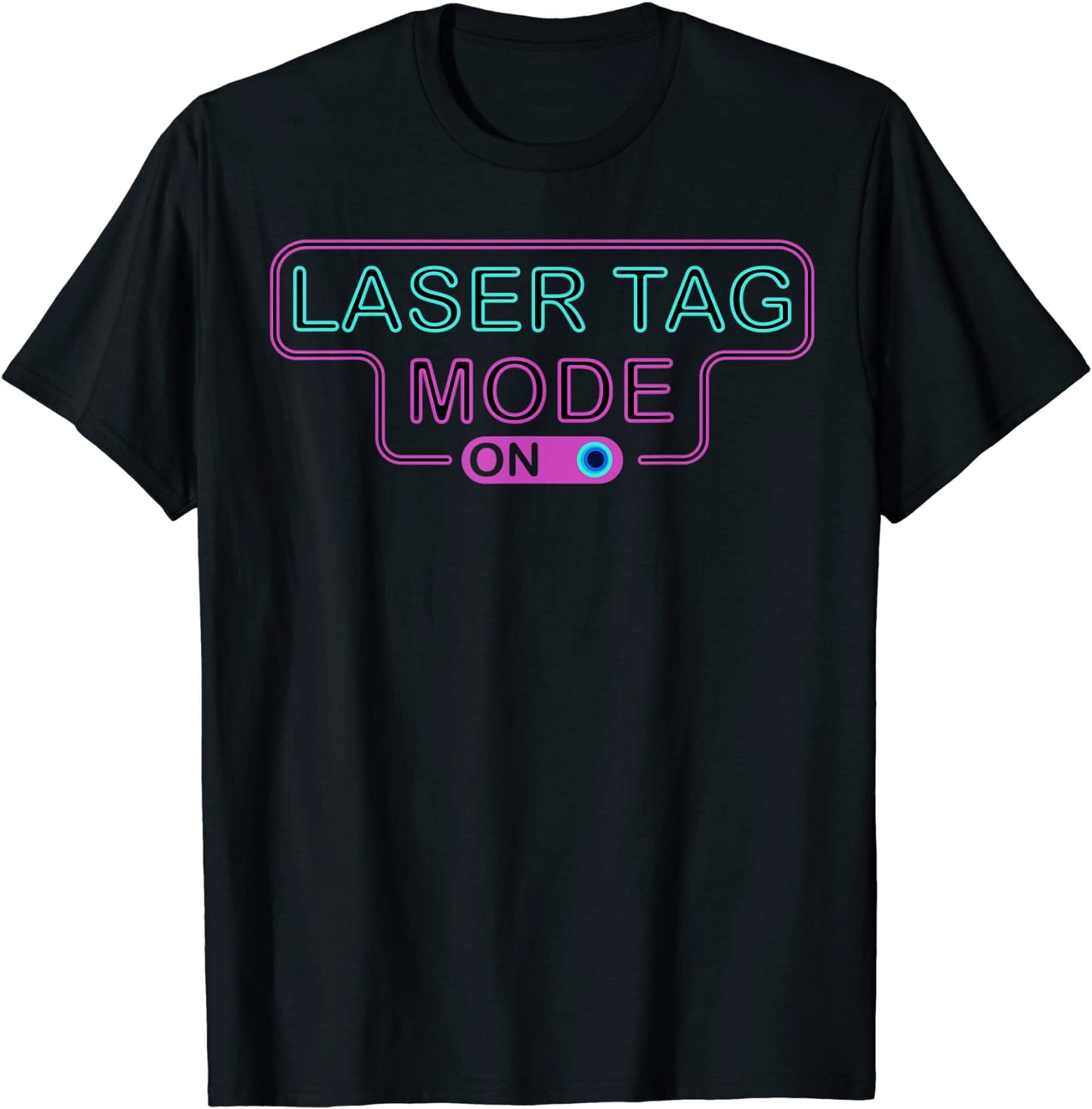 Funny Laser Tag Mode On Gift Shooting Game Birthday Party T-Shirt