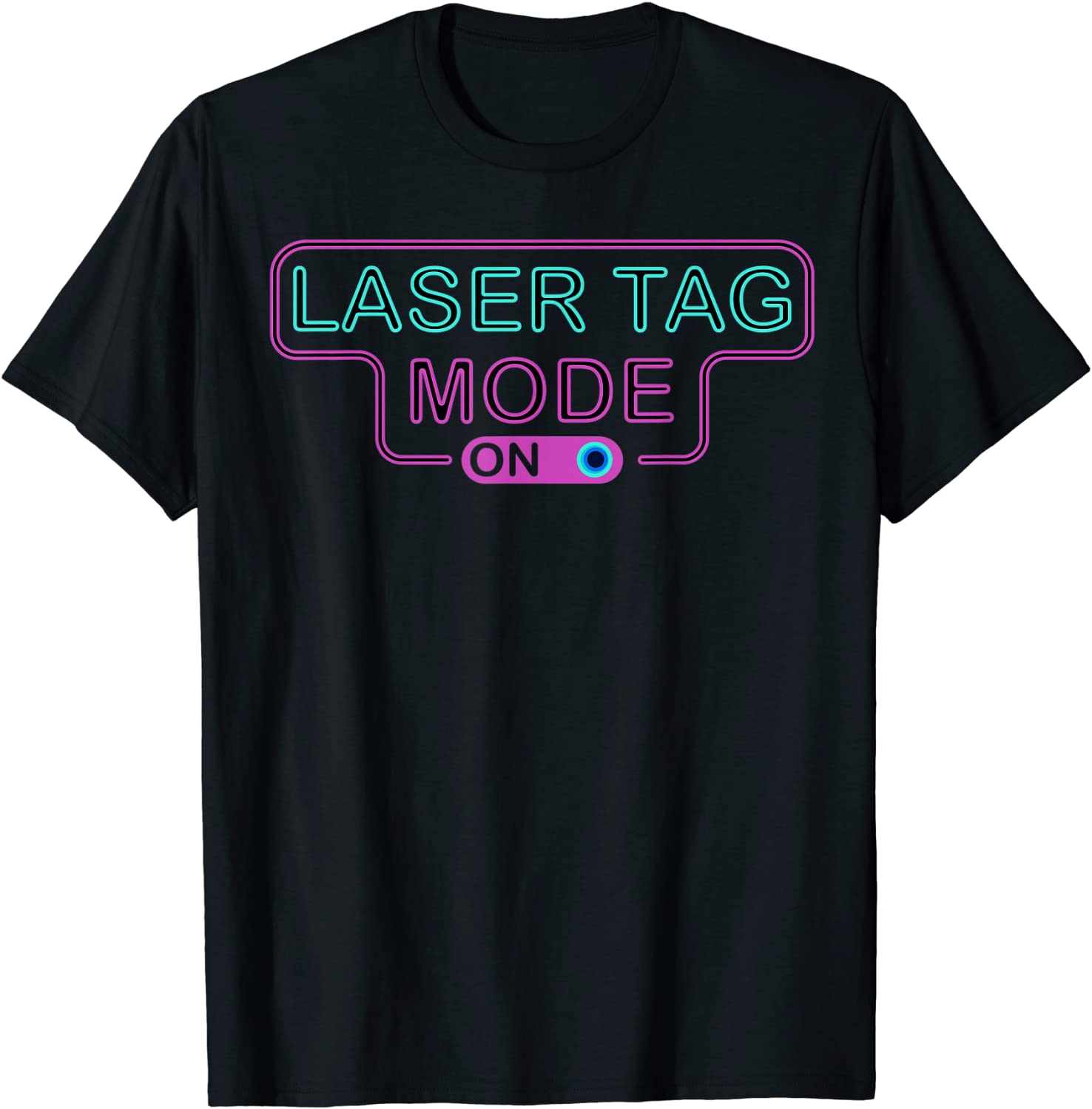 Funny Laser Tag Mode On Gift Shooting Game Birthday Party T-Shirt