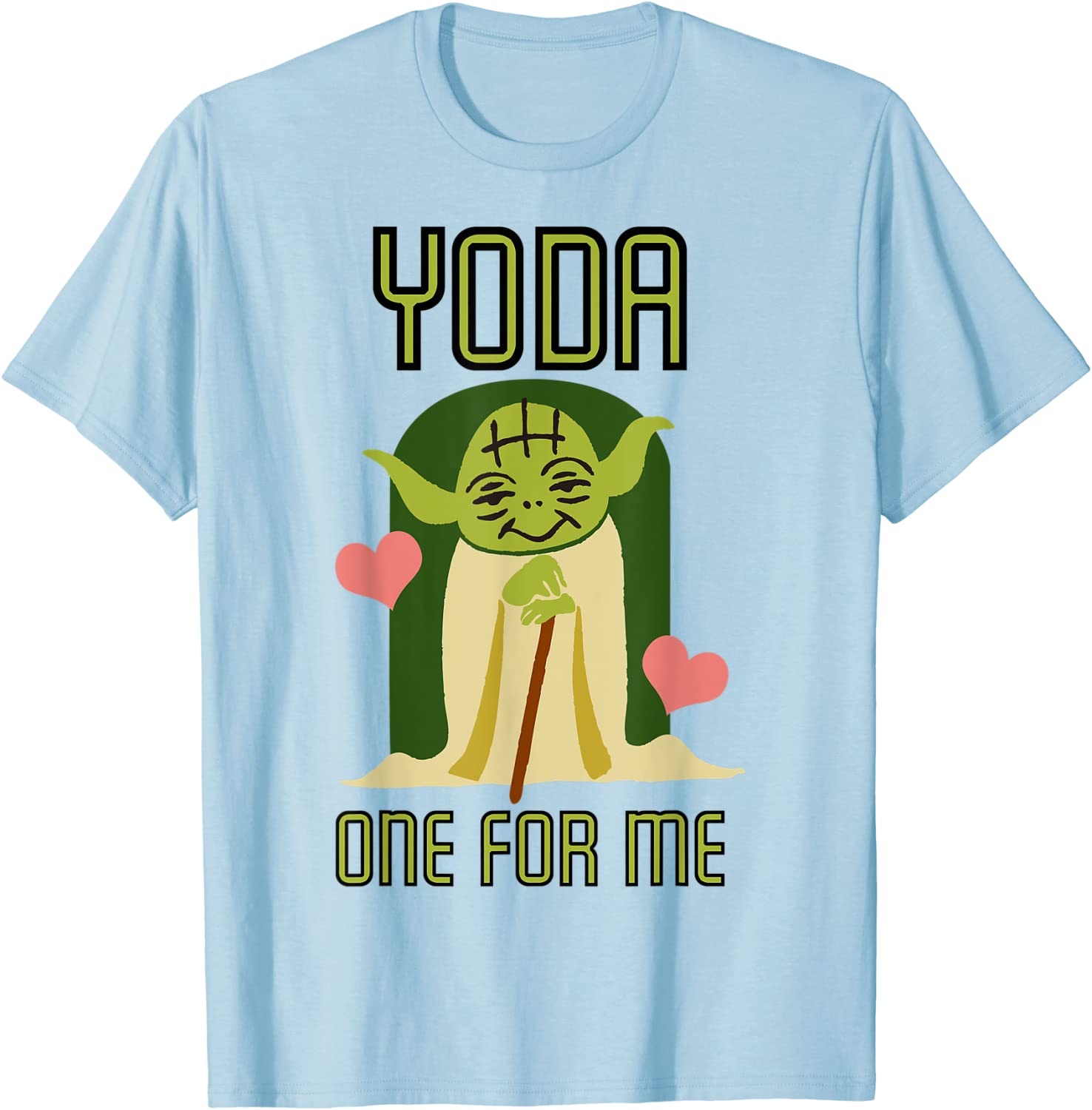 Star Wars Yoda One For Me Cute Valentines Graphic T-Shirt T-Shirt
