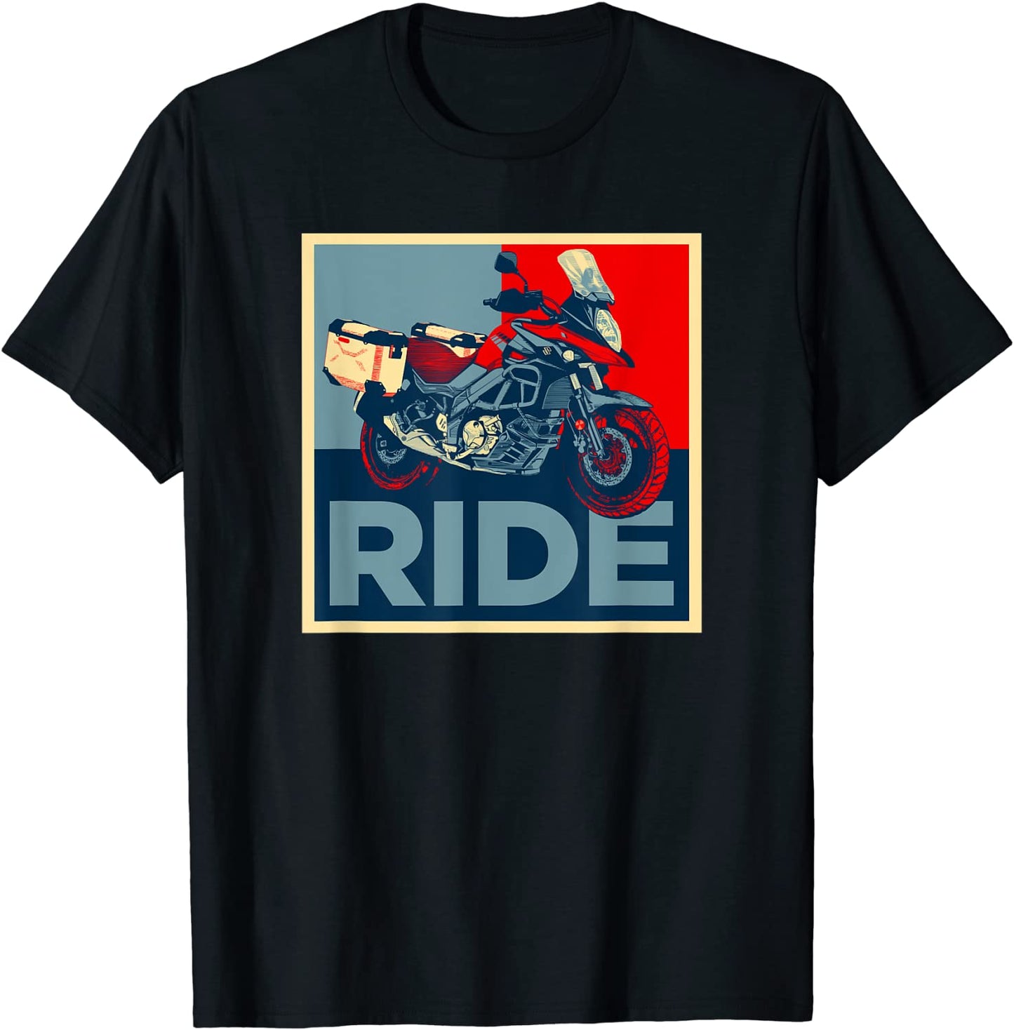 Adventure Dual Sport V-Strom Motorcycle Ride Design T-Shirt