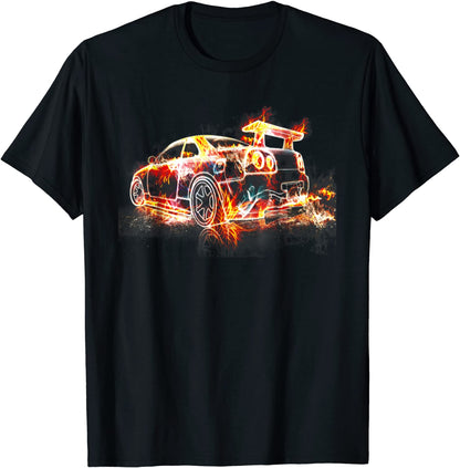 Exotic Car Supercharge Turbo Sports Car T- Shirt