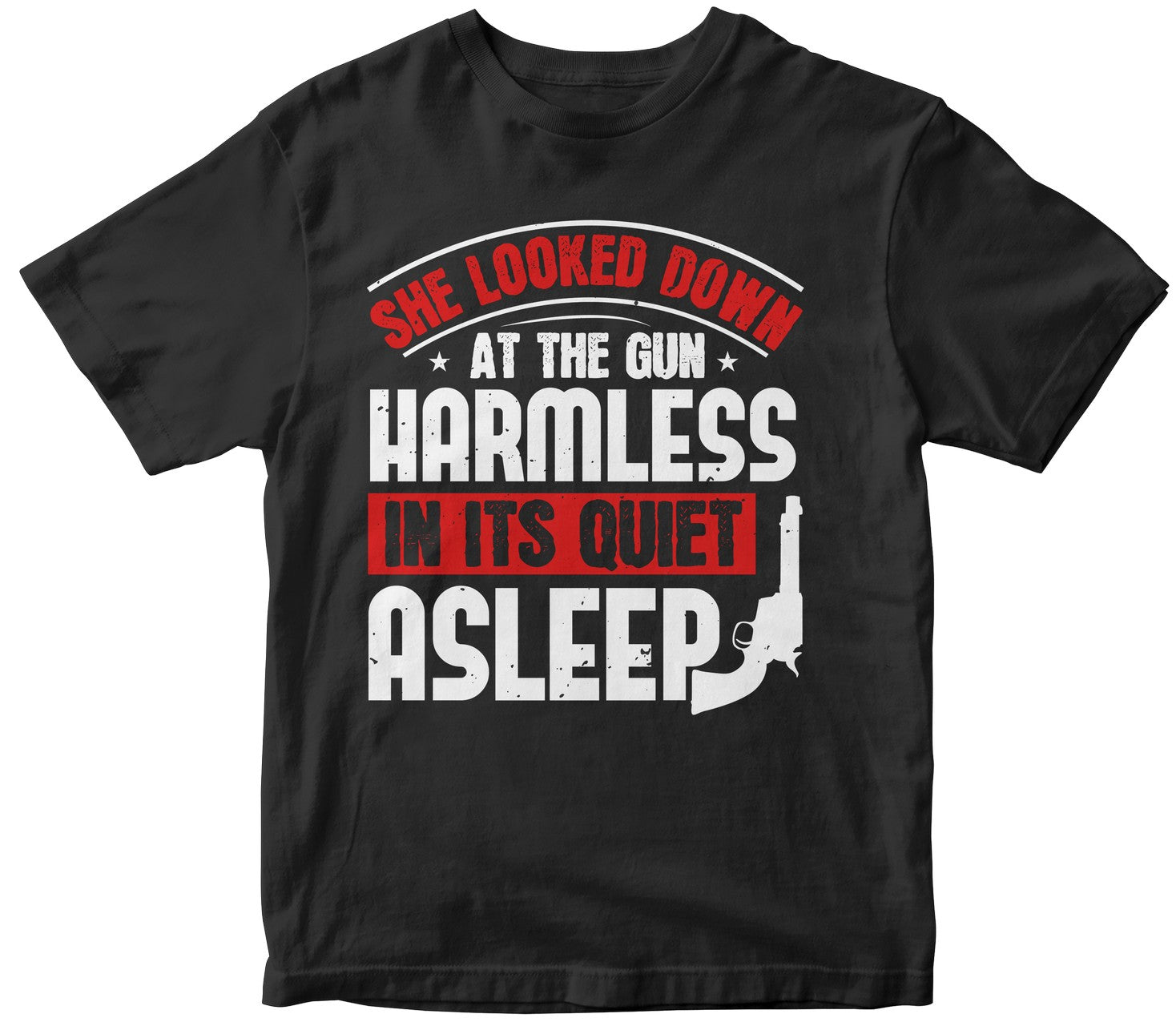 She Looked Down At The Gun, Harmless In Its Quiet. Asleep
