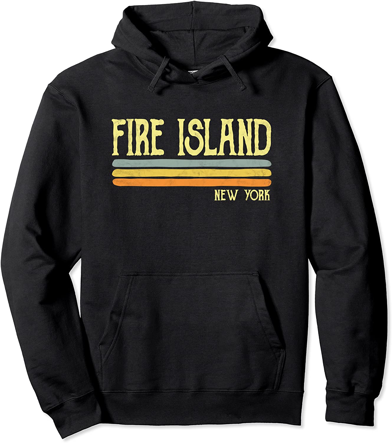 Vintage Fire Island New York NY Souvenir Gift Pullover Hoodie