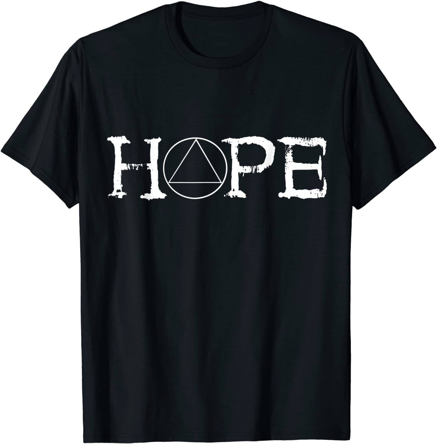 Sobriety Hope Recovery Alcoholic Abstinence Sober AA Support T-Shirt
