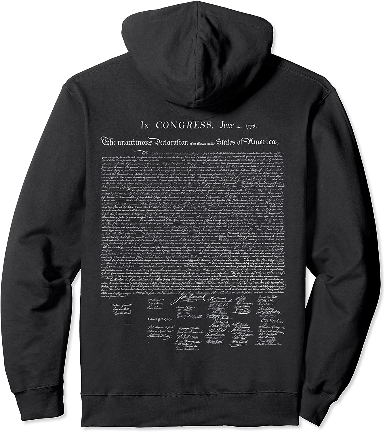 Declaration of Independence Pullover Hoodie
