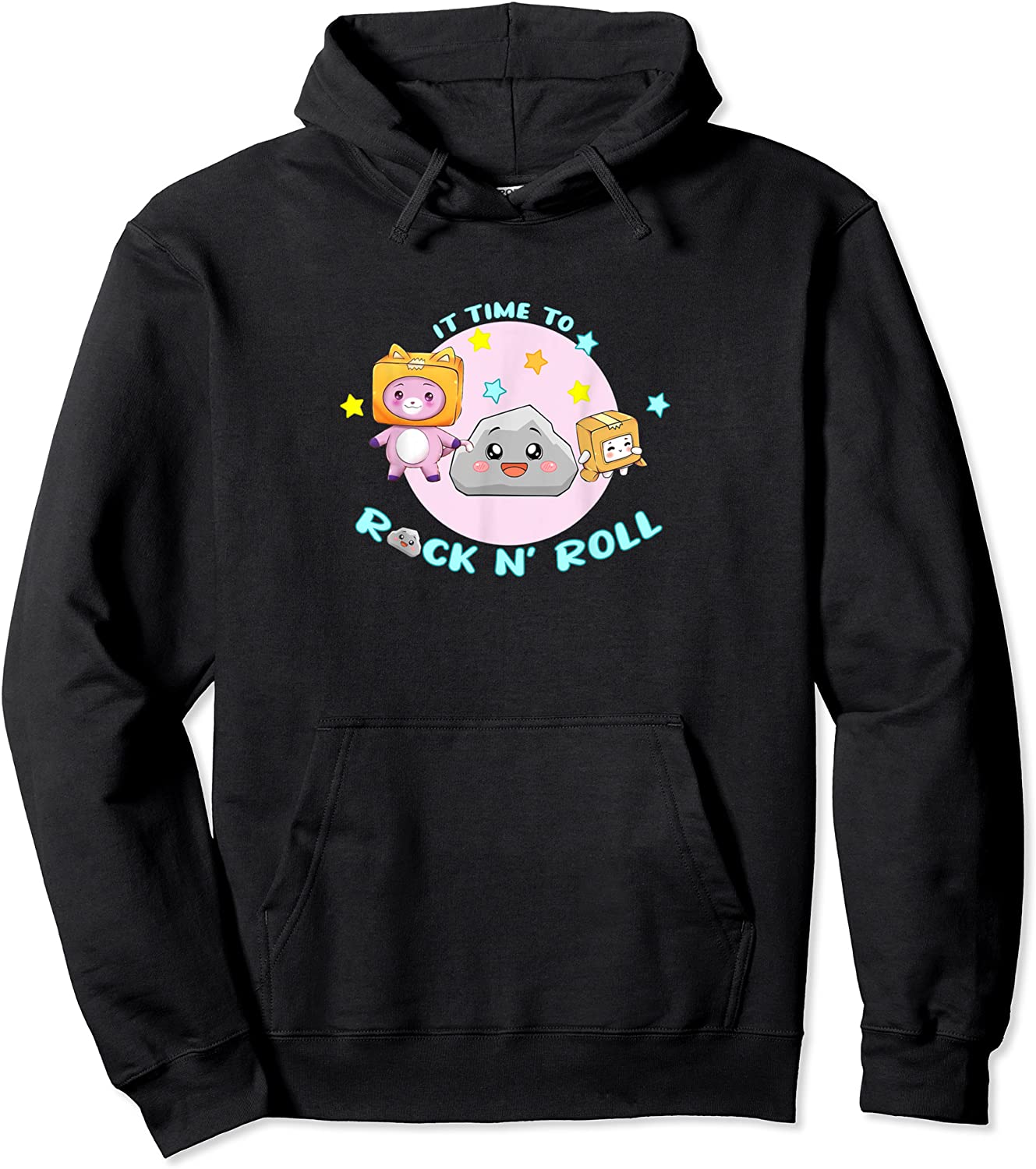It Time To Love Lanky Design Classic Box Funny Rock and Roll Pullover Hoodie