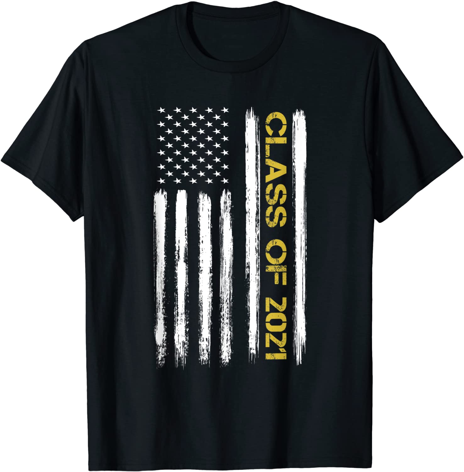 Senior Class Of 2021 Patriotic American Flag Graduation Gift T-Shirt