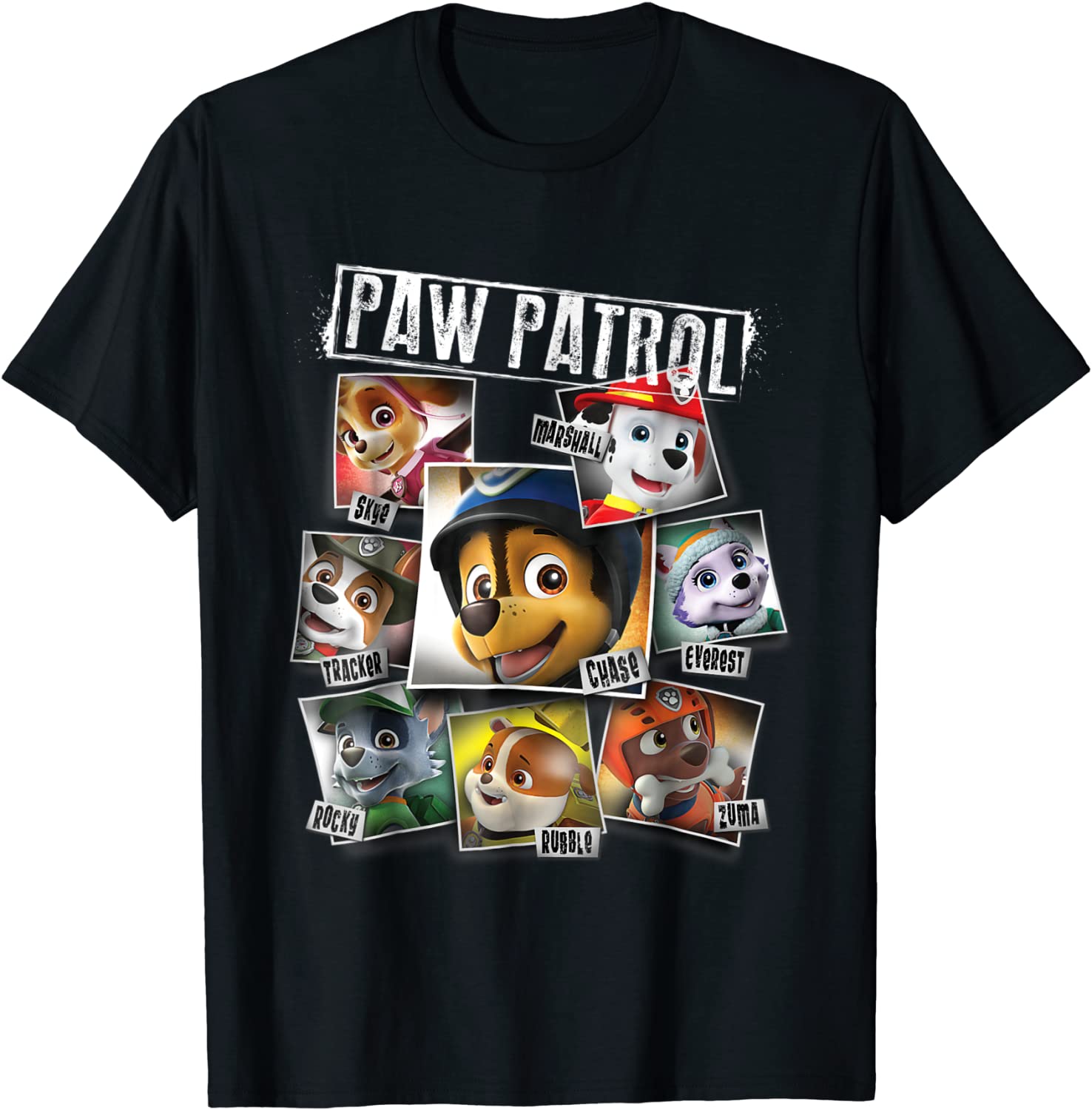 Paw Patrol Polaroid Photo Collage T-Shirt