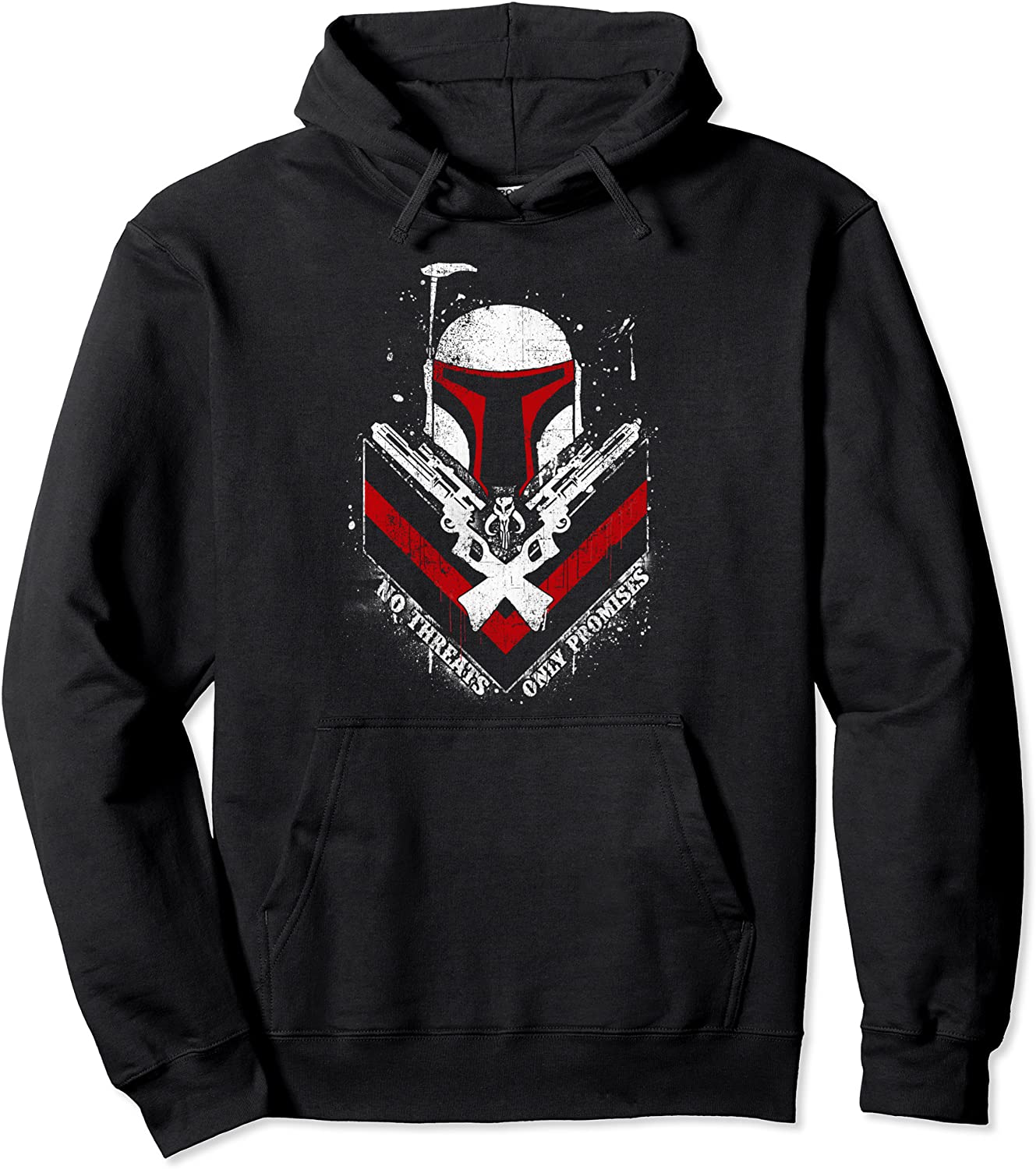 Star Wars Boba Fett No Threats Only Promises Graphic Hoodie