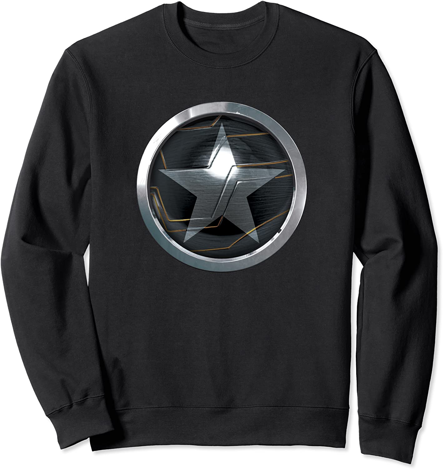 Marvel The Falcon And The Winter Soldier Bucky Shield Badge Sweatshirt