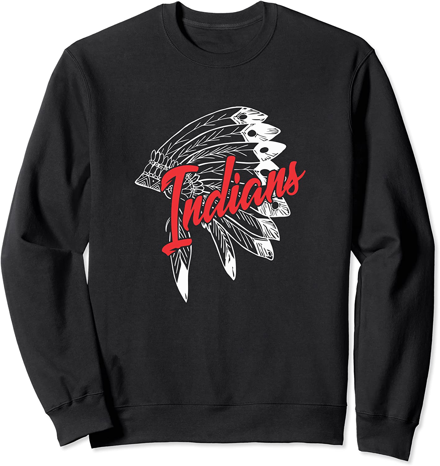 Headdress with Bridgeport Indians for Fans of the Tribe Sweatshirt