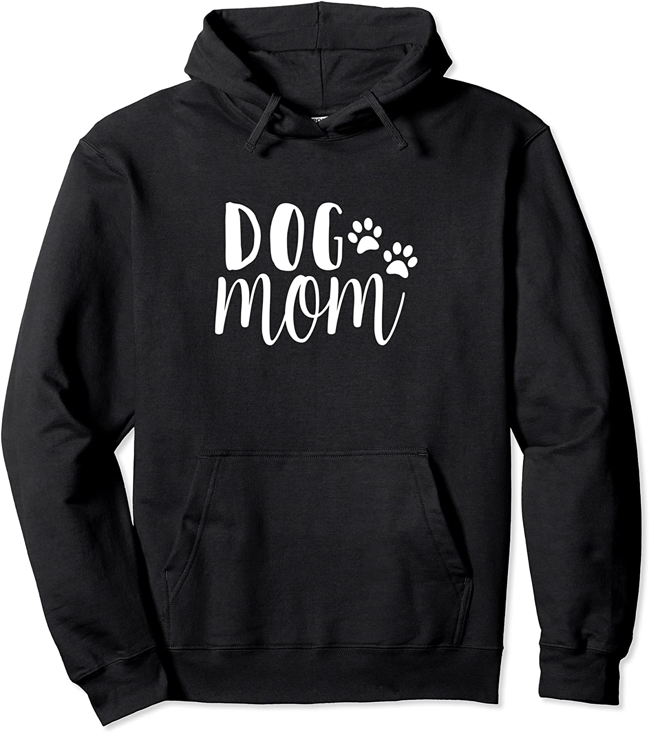 Funny Dog Saying Design Dog Mom With Paw Print Gift Pullover Hoodie