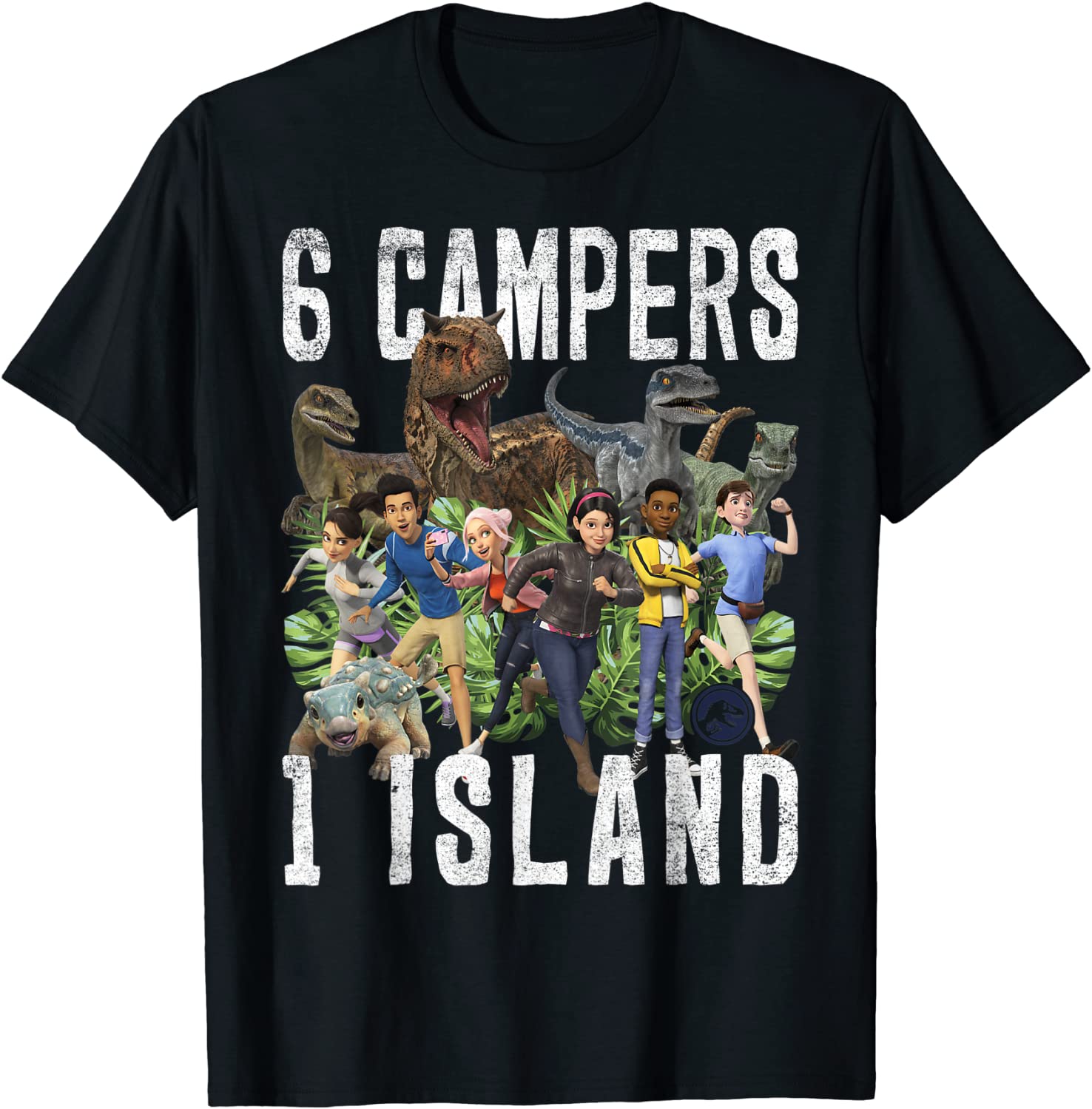 Jurassic World Camp Cretaceous 6 Campers 1 Island T-Shirt