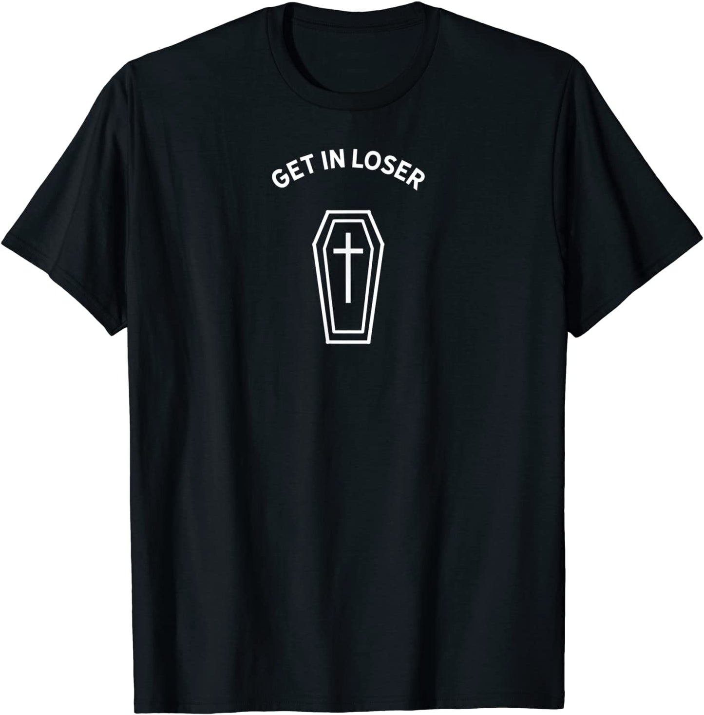 Get In Loser Coffin Pastel Goth Kawaii Halloween Aesthetic T-Shirt