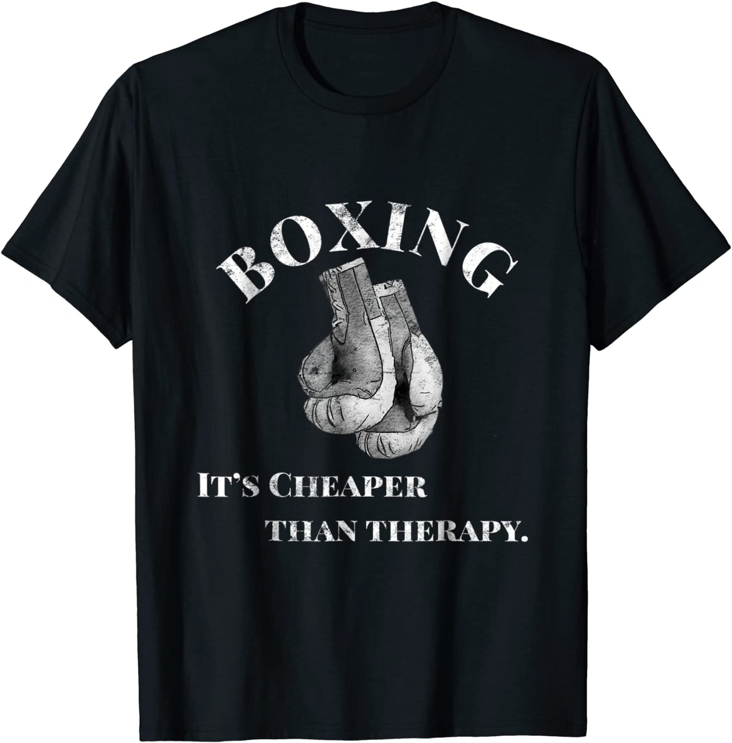Funny Boxing T Shirt Cheaper than Therapy