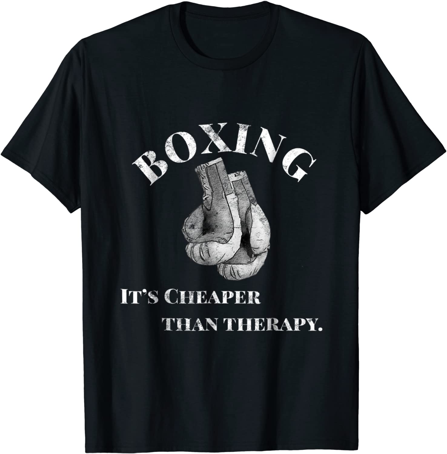 Funny Boxing T Shirt Cheaper than Therapy