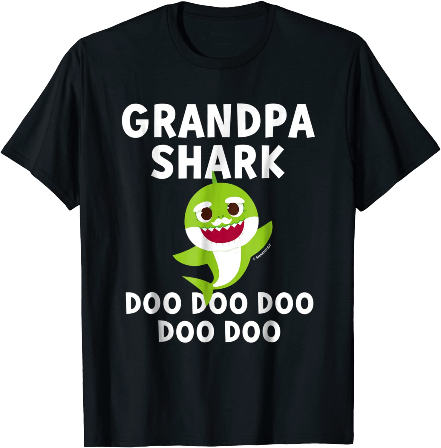 Mens Pinkfong Grandpa Shark Official T-shirt