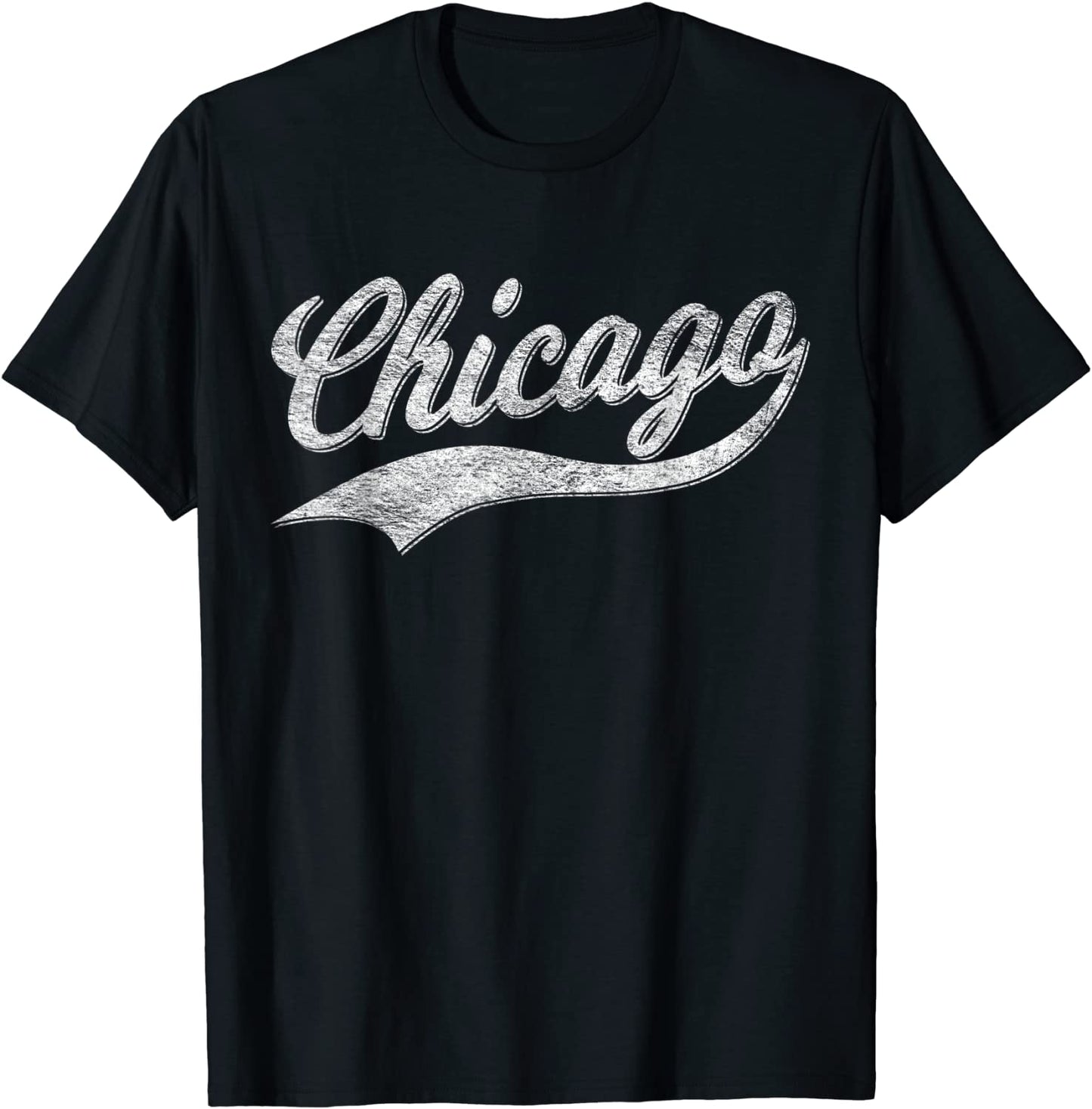 CHICAGO RETRO CLASSIC SPORTS SCRIPT CURSIVE TEXT VINTAGE T-Shirt