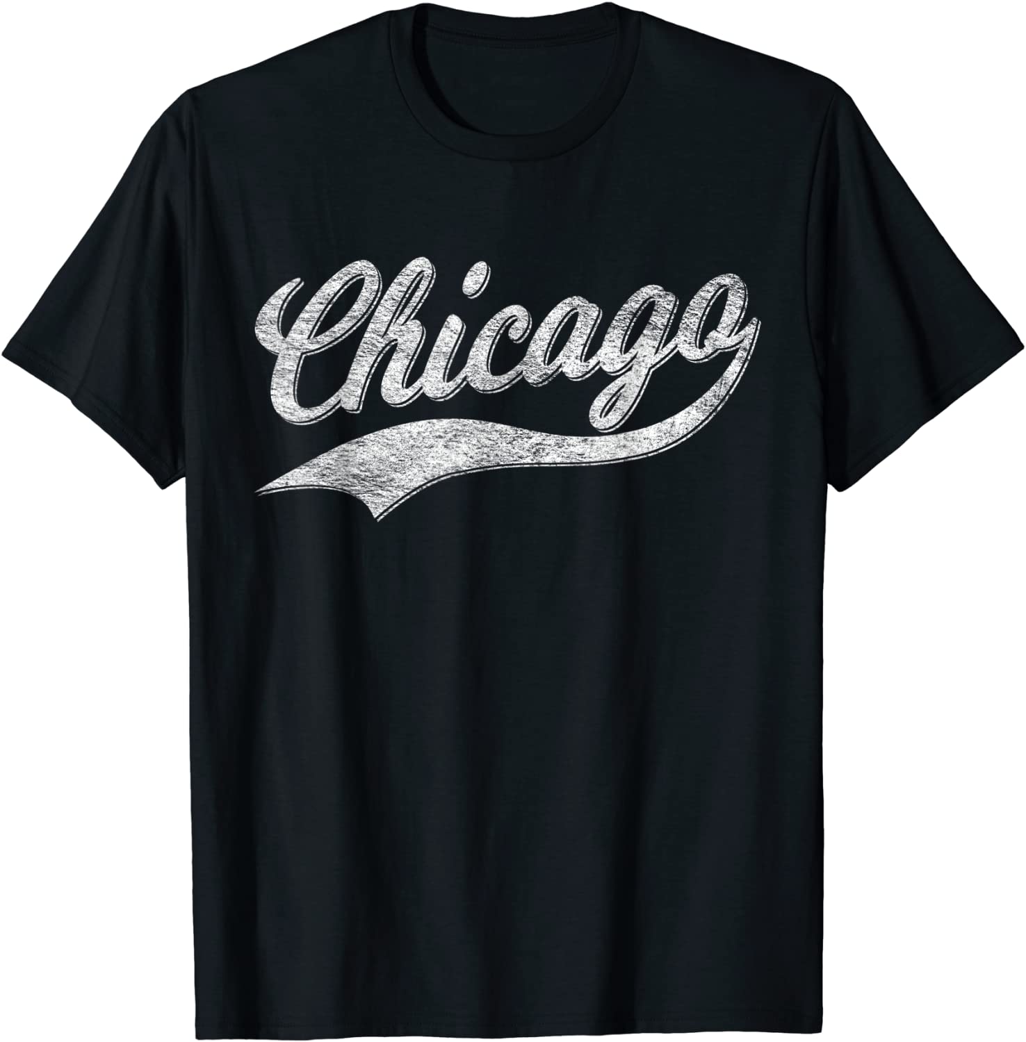 CHICAGO RETRO CLASSIC SPORTS SCRIPT CURSIVE TEXT VINTAGE T-Shirt
